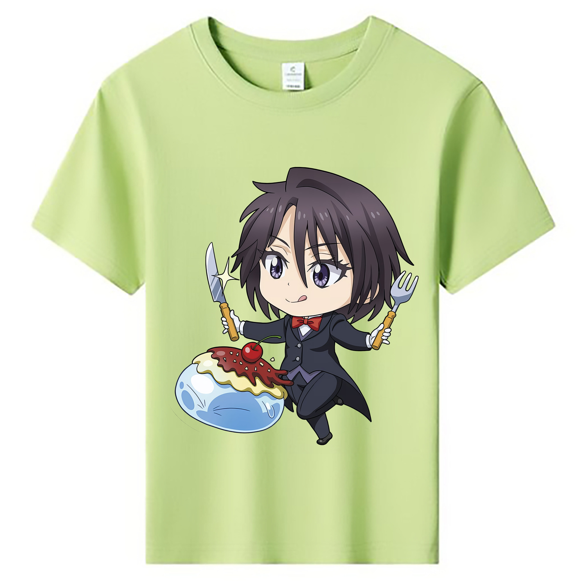 （画像用） 転スラ Regarding Reincarnated to Slime 綿100％キッズTシャツ（フロントプリント）
